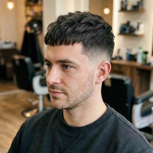 7. Short Quiff Mid Taper