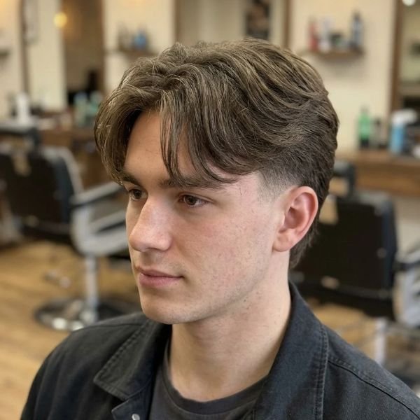 8. Middle Part with Fringe Mid Taper