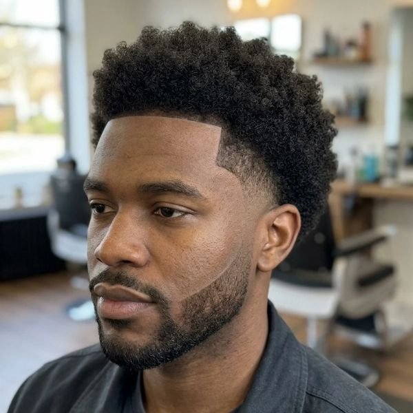 Afro Mid Taper with Line-Up