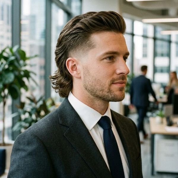 Business Mid Taper Mullet