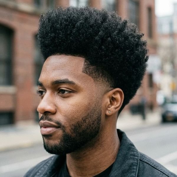High-Top Afro Mid Taper