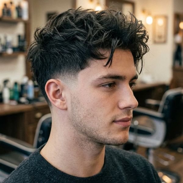Messy Mid Taper Fade
