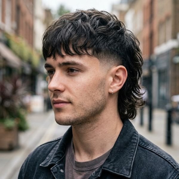 Mid Taper Mullet with Fringe