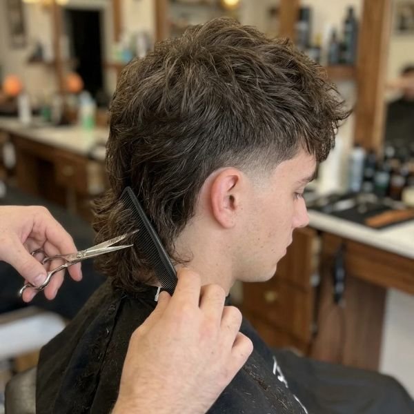 Mid Taper Mullet with Scissorwork
