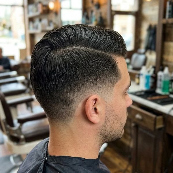 Side Part Mid Taper